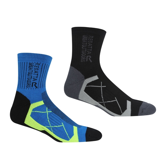 Pack de 2 paires de chaussettes techniques Homme Outdoor Active Noir