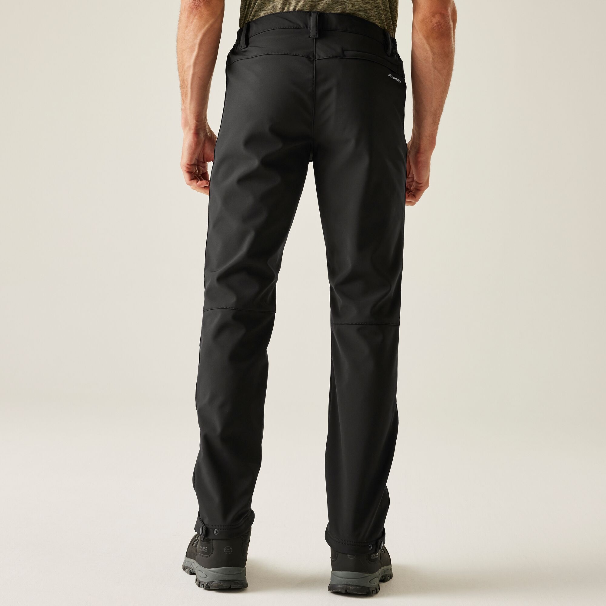 Regatta Spodnie męskie trekkingowe softshell Geo II Czarny