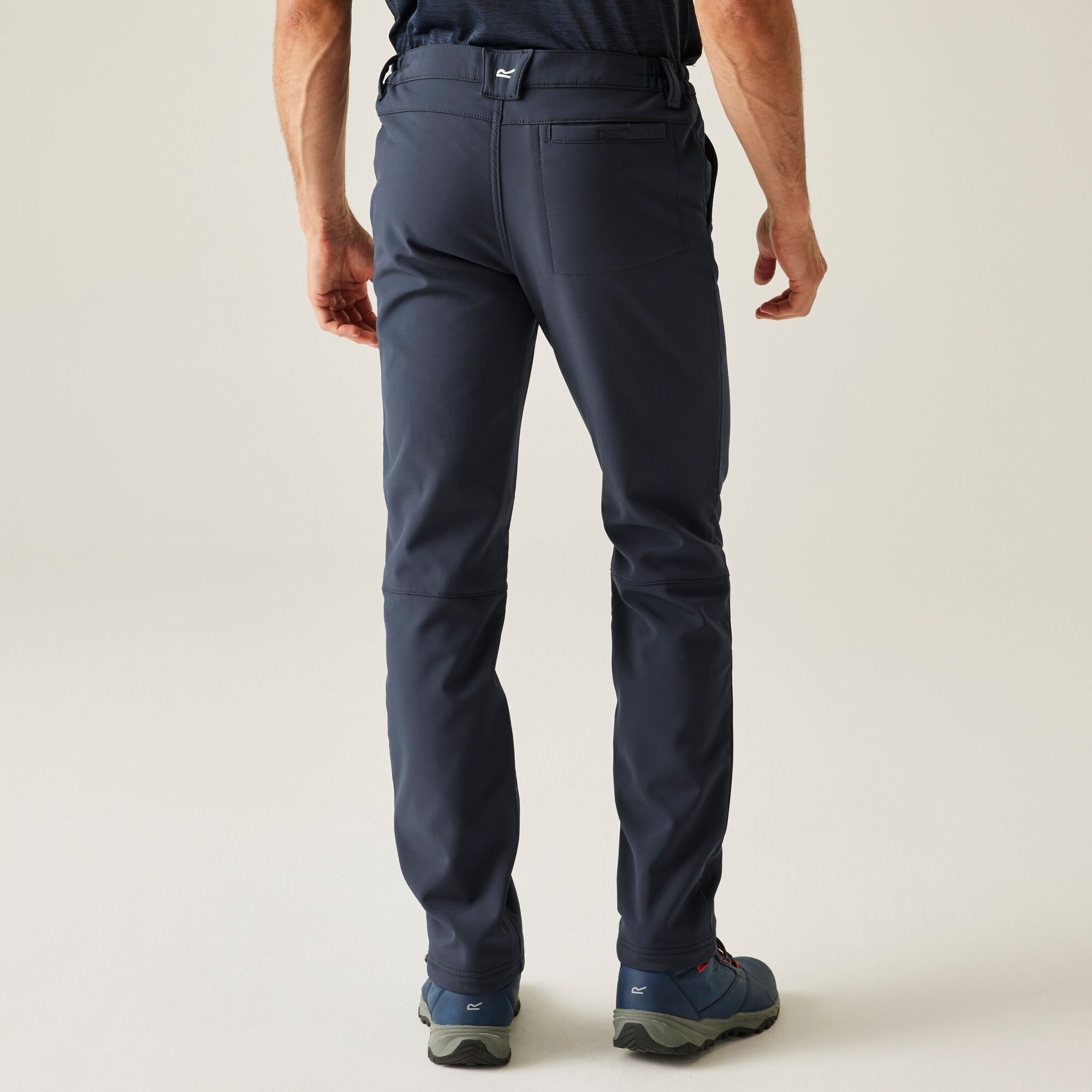 Regatta Spodnie męskie trekkingowe softshell Fenton Granatowy