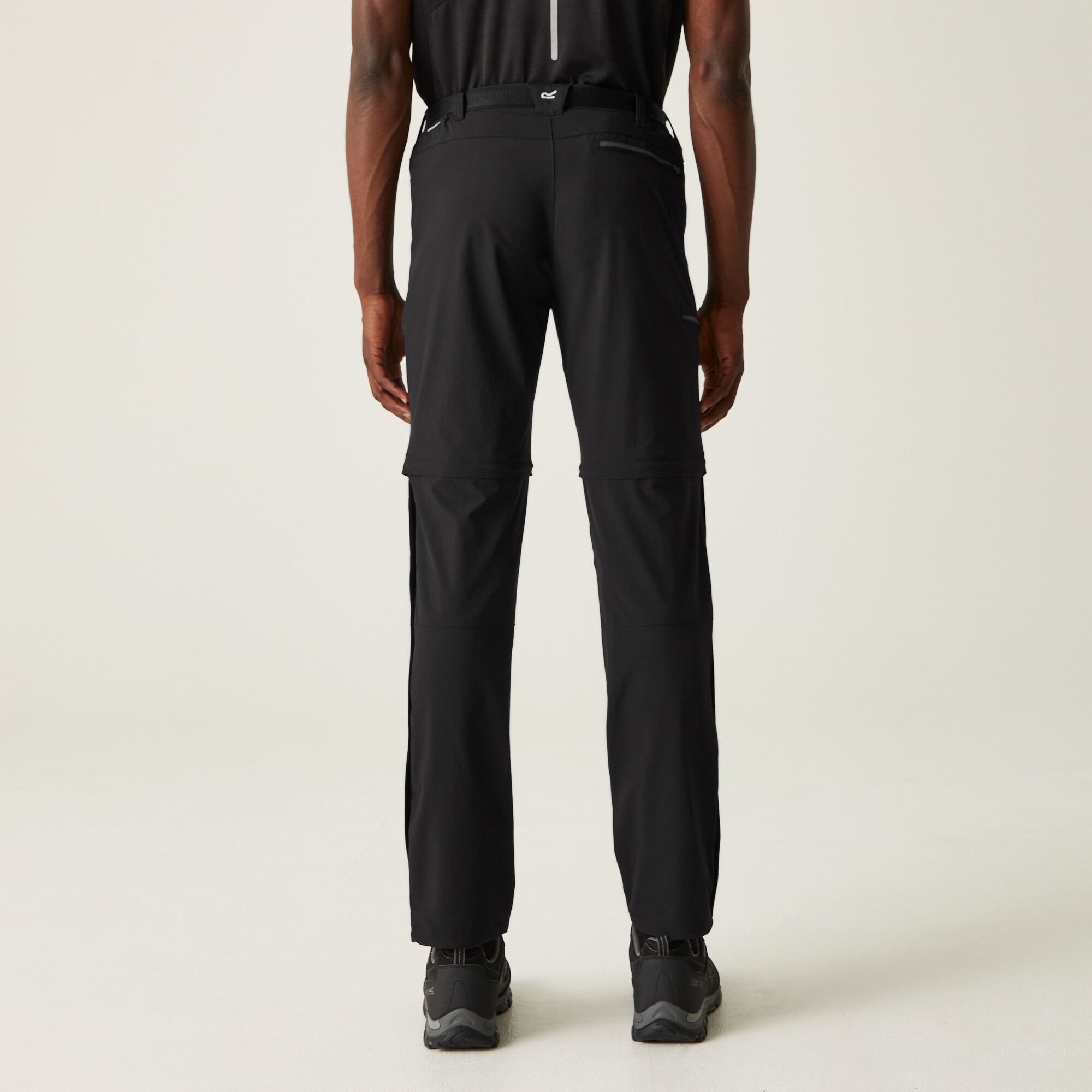 Regatta Regatta Spodnie męskie trekkingowe Xert Stretch III Zip Off Czarny