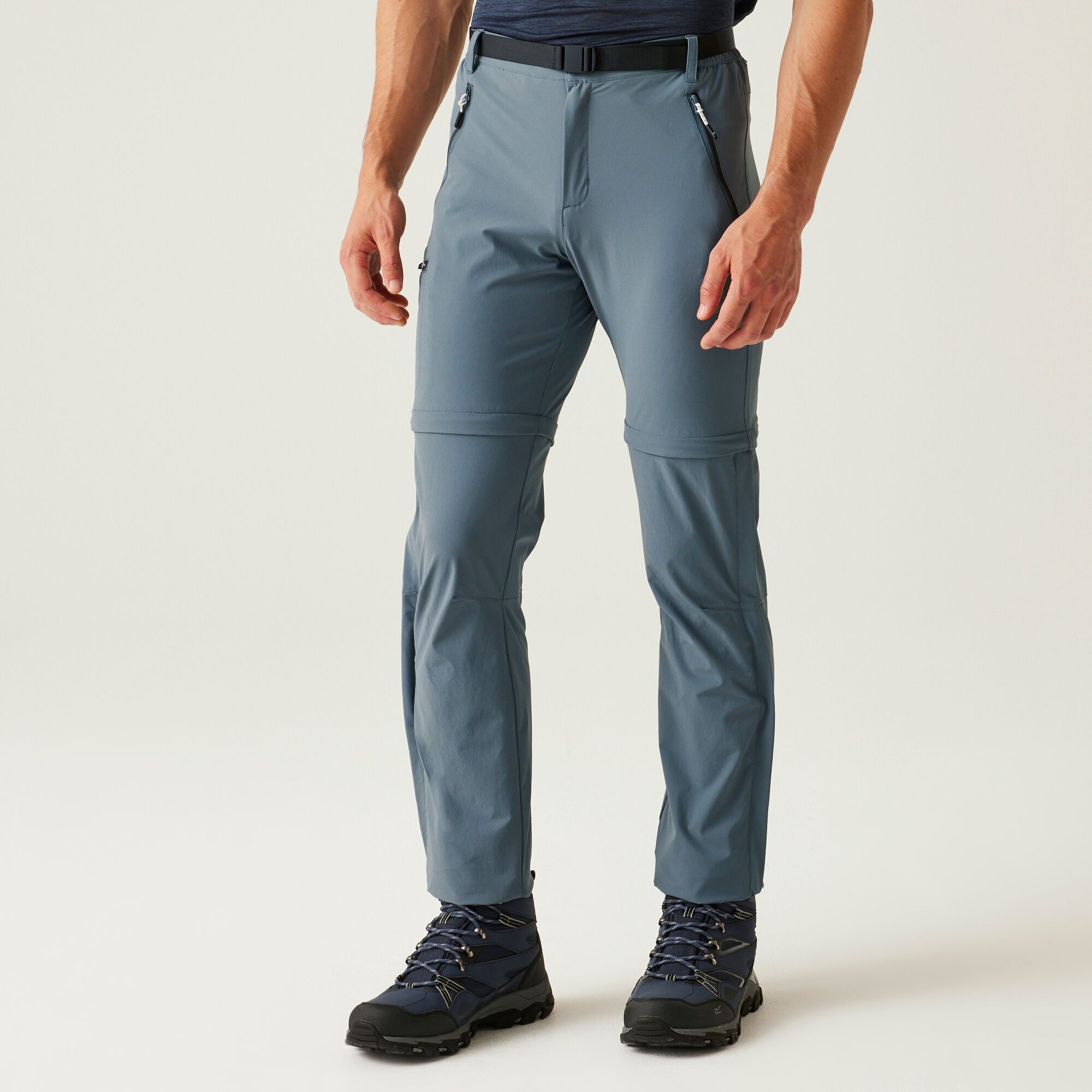 Regatta Męskie spodnie trekkingowe Xert Stretch III Zip Off Niebieski