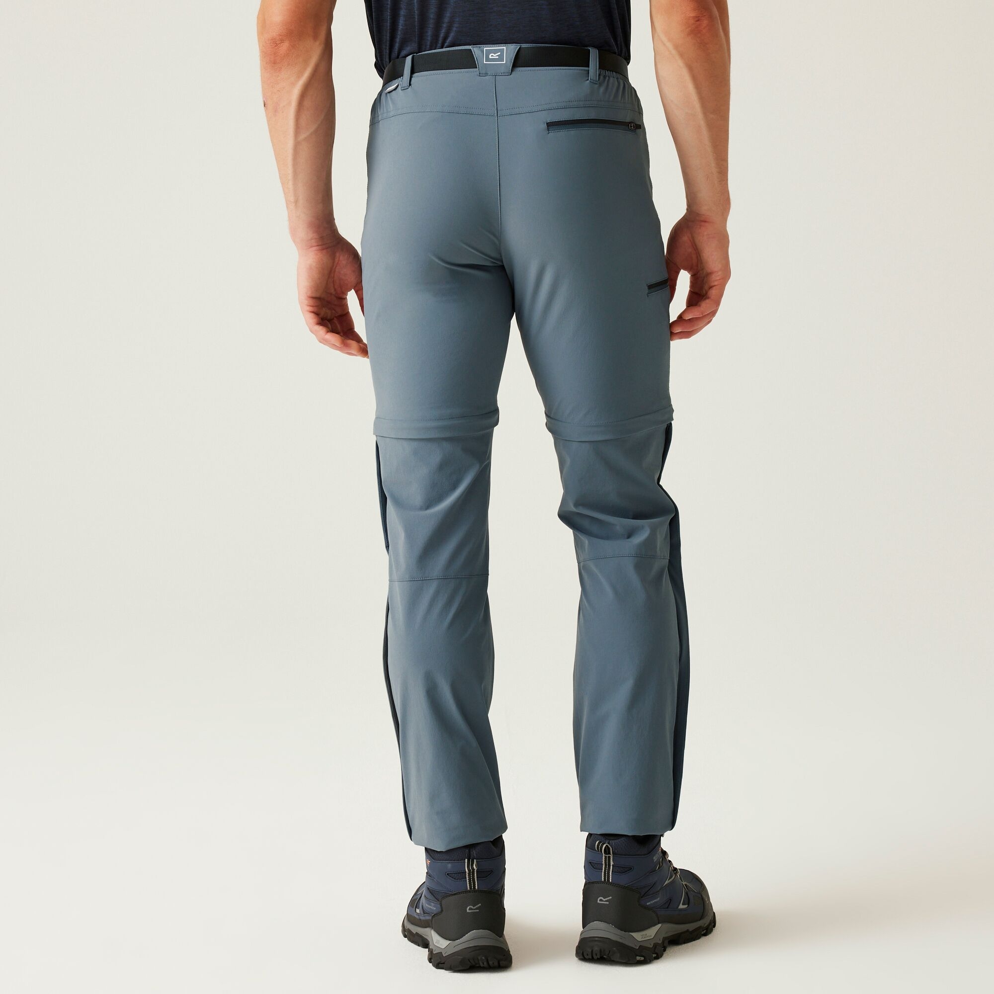 Regatta Spodnie męskie trekkingowe Xert Stretch III Zip Off Niebieski