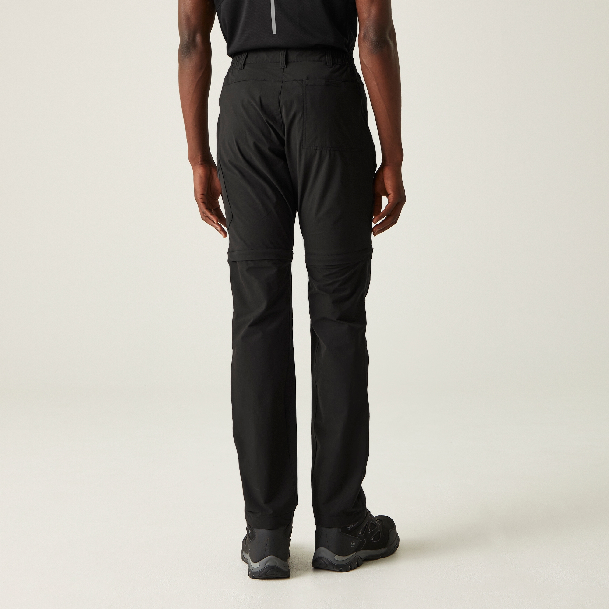 Regatta Męskie spodnie z odpinanymi nogawkami Highton Zip Off Czarny