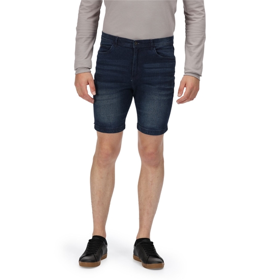 Men's Dacken Vintage Look Denim Shorts Indigo Denim