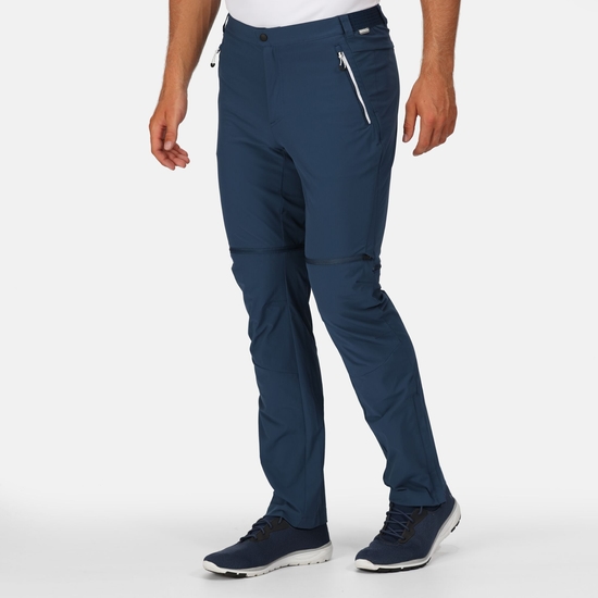 Męskie spodnie z odpinanymi nogawkami Mountain Zip Off Niebieski