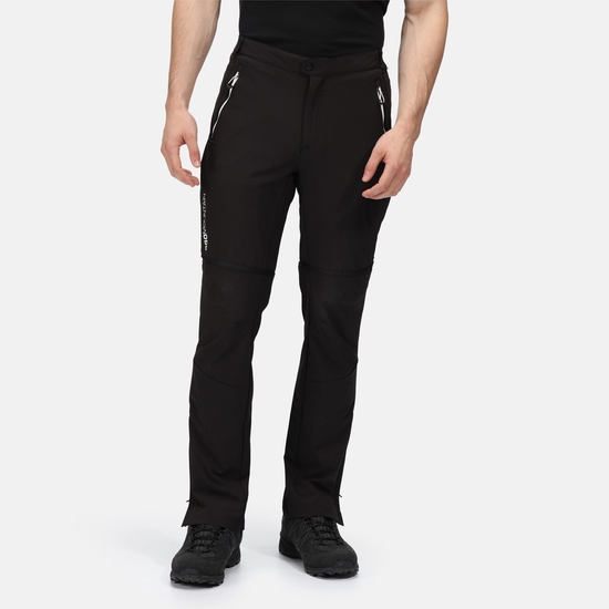 Męskie spodnie z odpinanymi nogawkami Mountain Zip Off Czarny