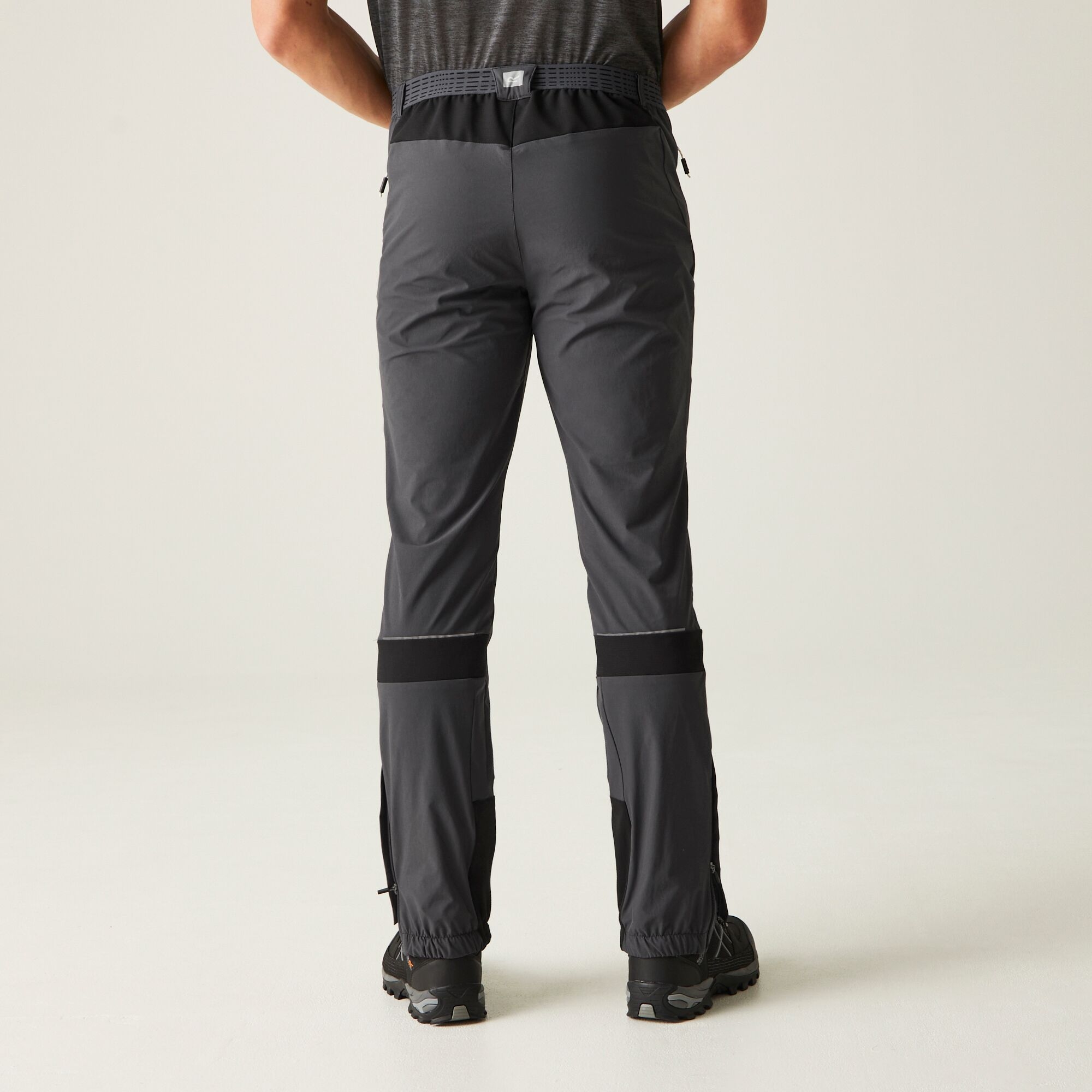 Regatta Męskie spodnie trekkingowe Mountain III Szaro-czarny