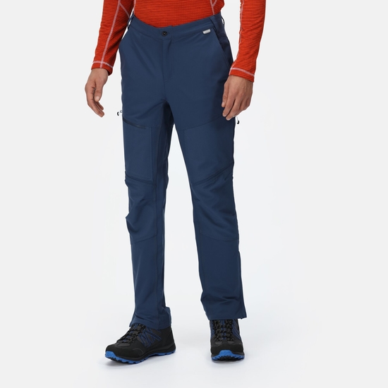 Męskie spodnie trekkingowe elastyczne Questra IV Ciemnoniebieski