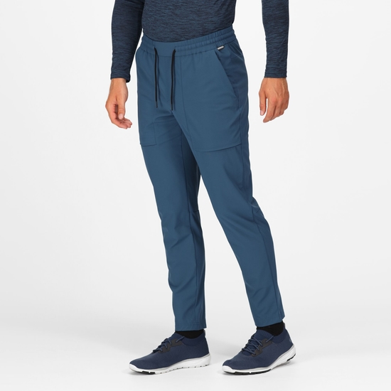 Farwood Homme Pantalon de jogging extensible Bleu