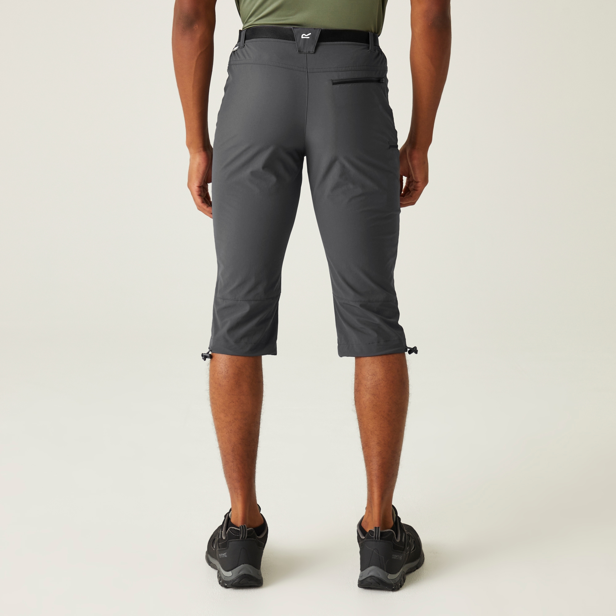 Regatta Męskie spodnie trekkingowe capri Xert Stretch III Szary
