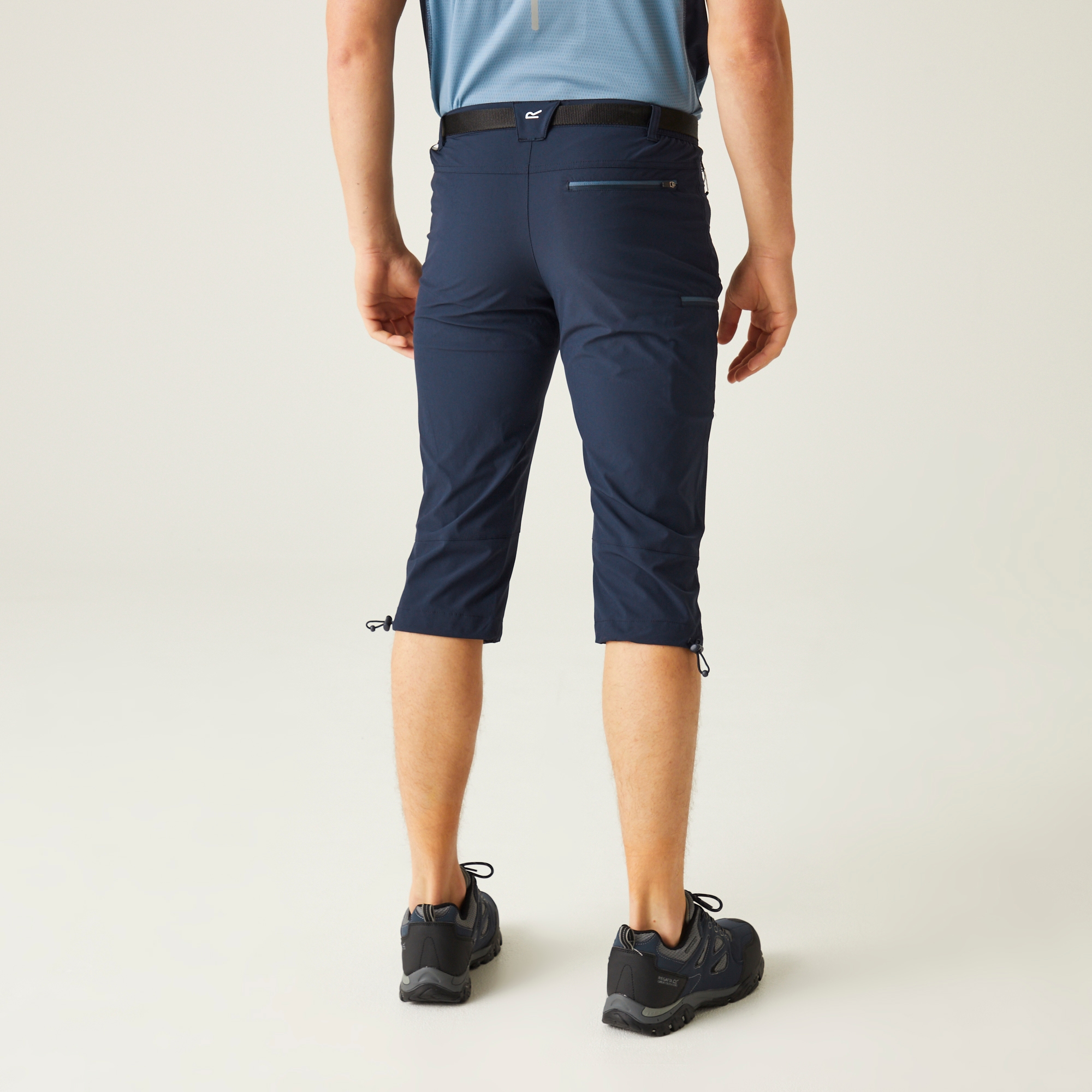 Regatta   Spodnie męskie trekkingowe capri Xert Stretch III Niebieski