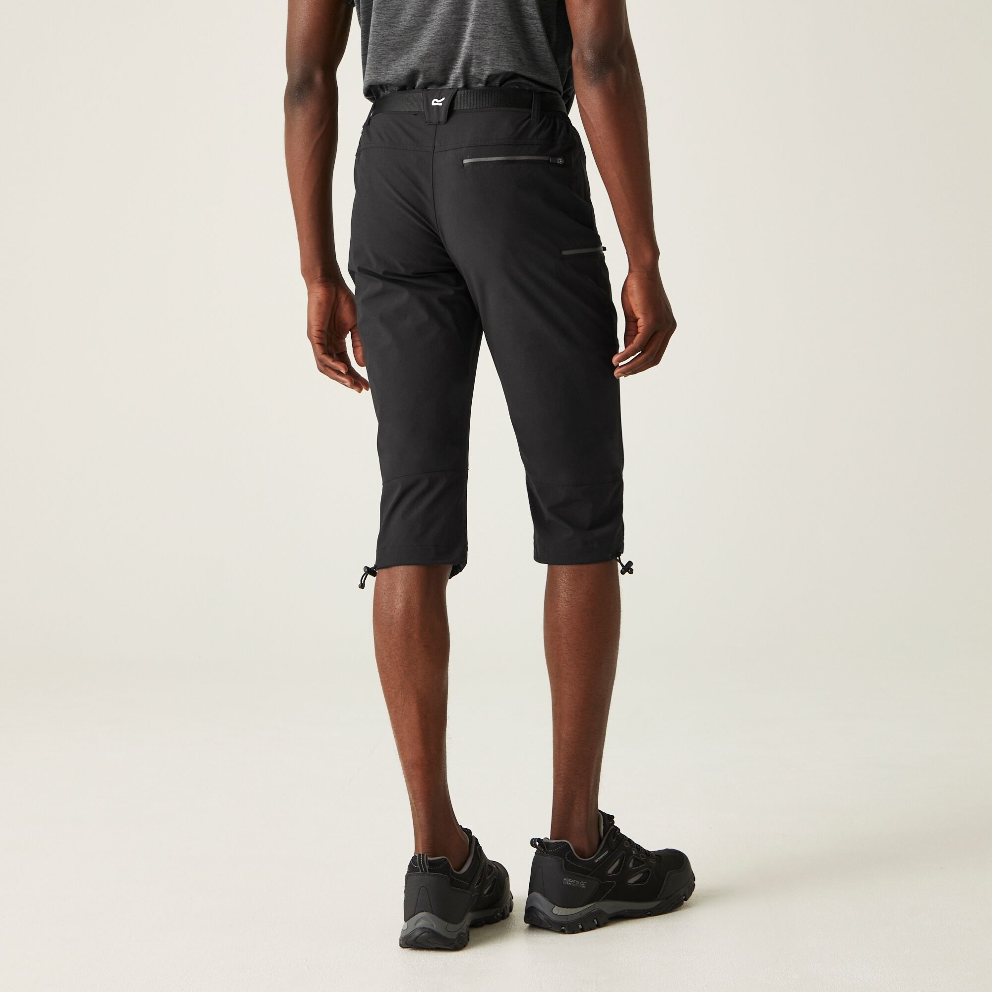 Regatta Regatta Spodnie męskie trekkingowe capri Xert Stretch III Czarny