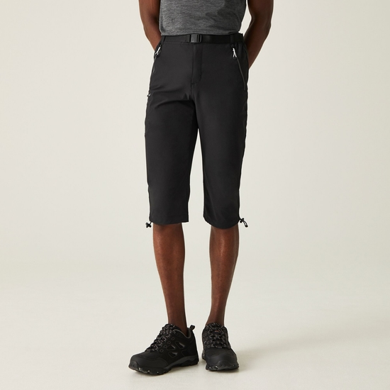 Xert III Homme Pantalon capri en tissu stretch Noir