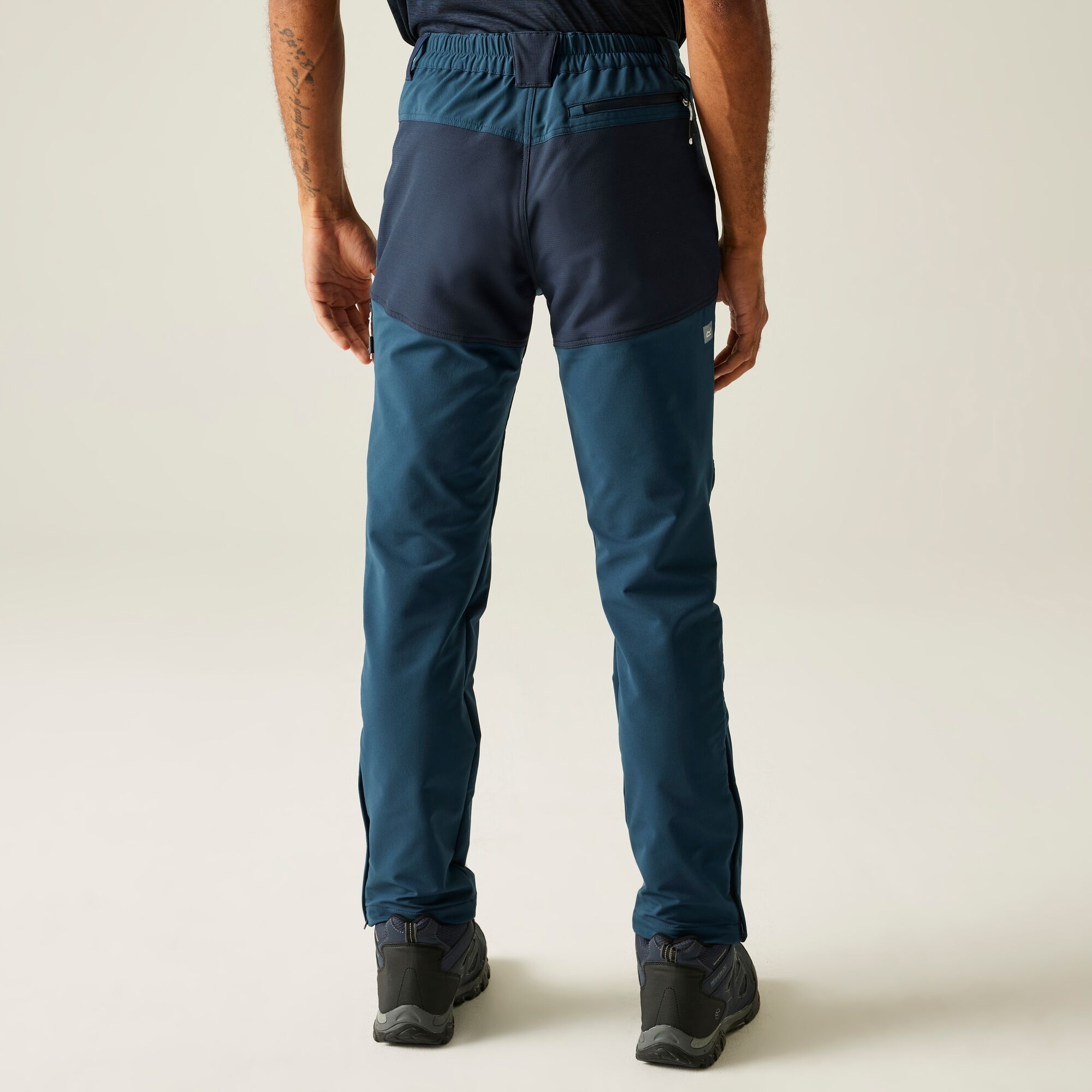 Regatta Spodnie męskie trekkingowe ze streczem Questra V Niebieski