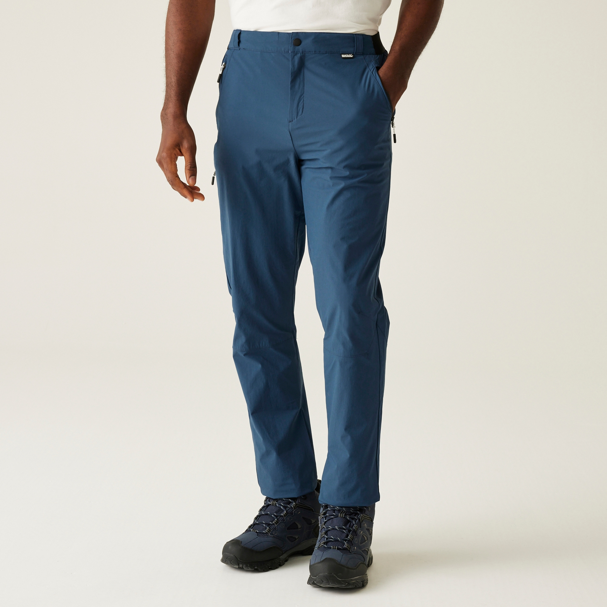 Regatta Men's Anti-Insect Light Packaway Trousers - Blue Size 36 R