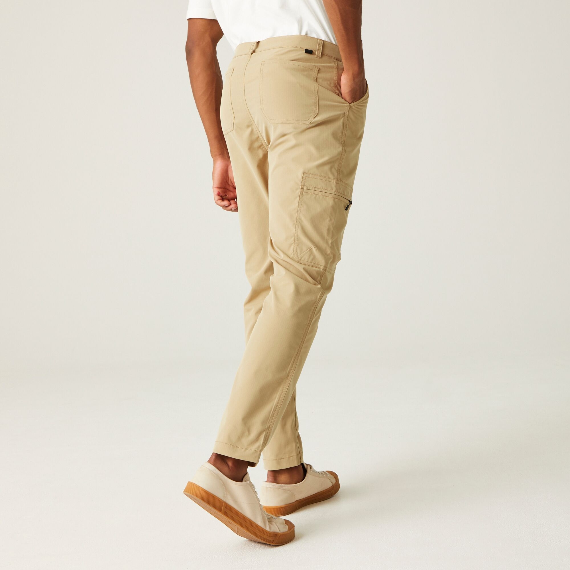 Regatta Męskie spodnie Dalry Multi Pocket Beżowy