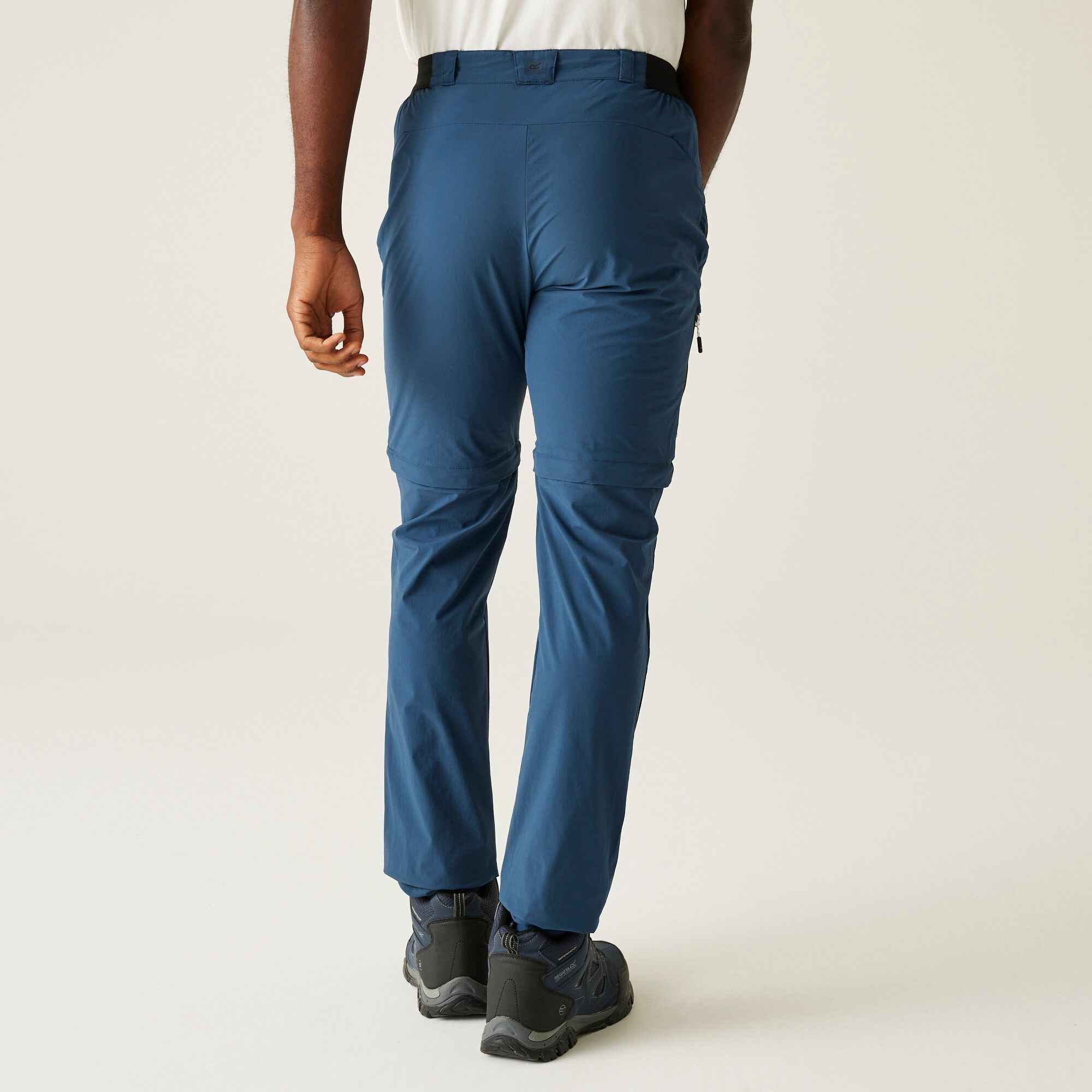 Regatta Męskie spodnie z odpinaną nogawką Travel Light Packaway przeciw insektom Ciemnoniebieski