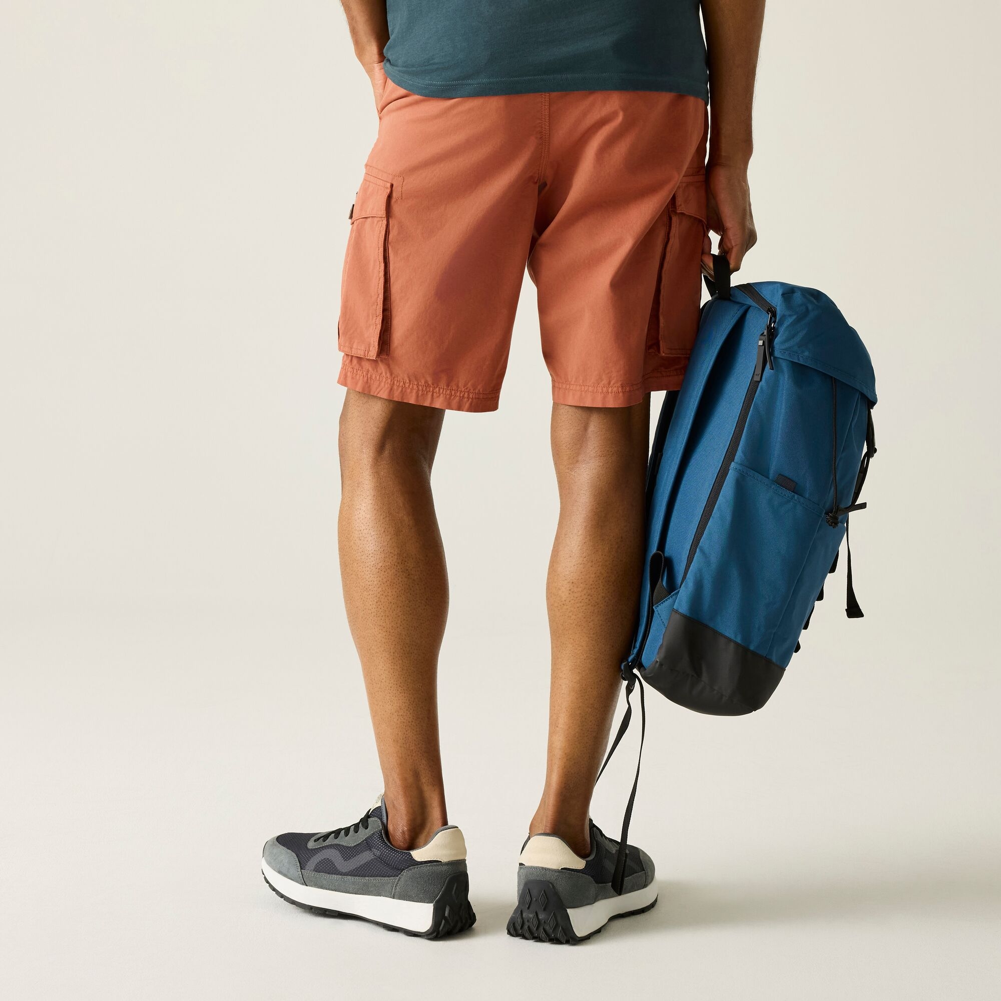 Regatta   Spodenki męskie cargo Shorebay II Czerwony