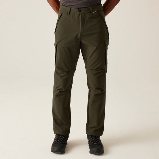 Men's Questra Cargo Trousers Dark Khaki