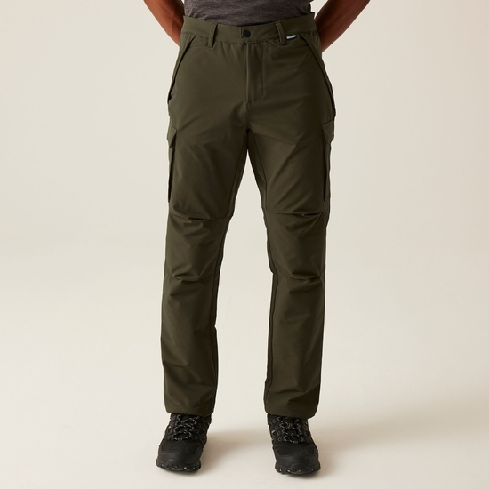 Pantalon cargo Questra pour homme Vert