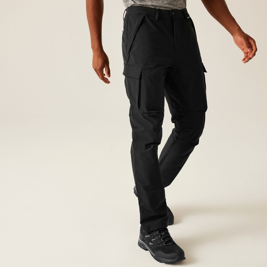 Pantalon cargo Questra pour homme Noir