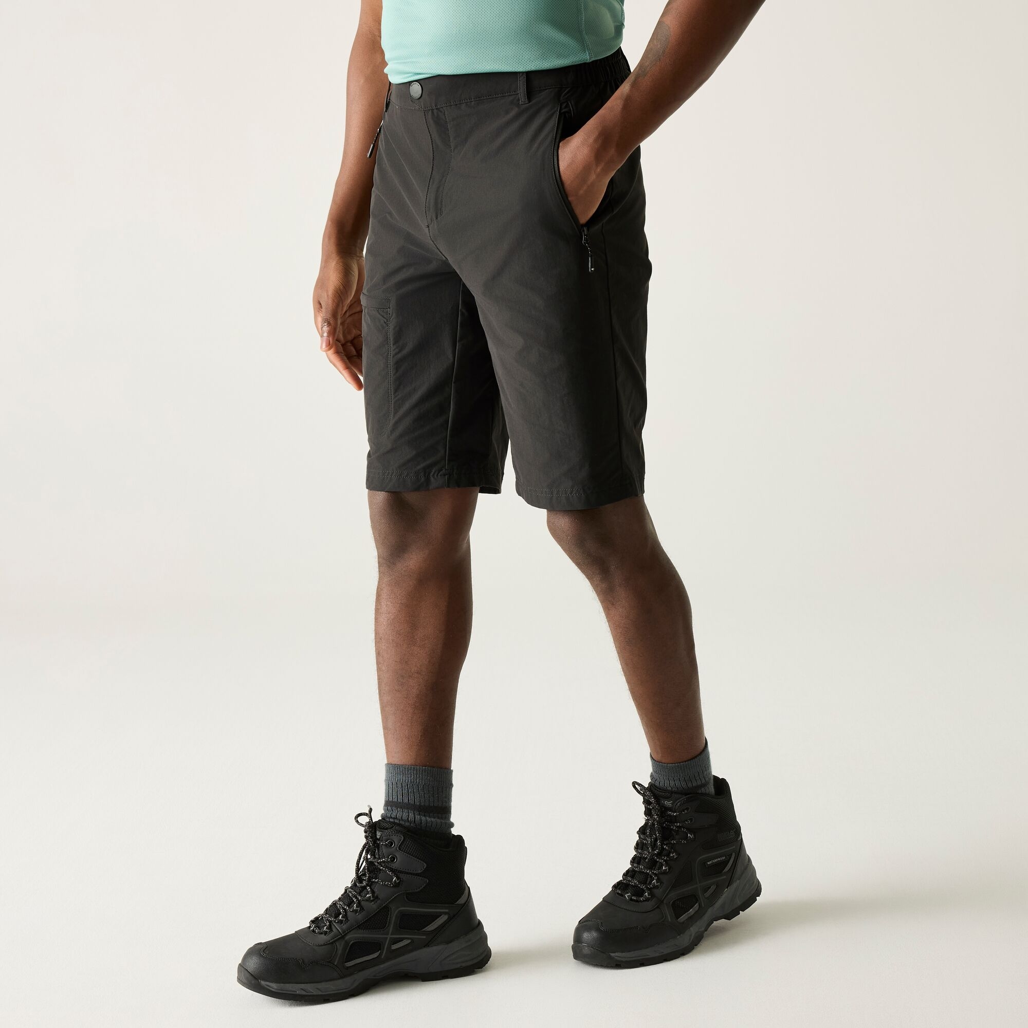 Regatta Men's Grey Long Running Shorts Highton Ii - Image 5