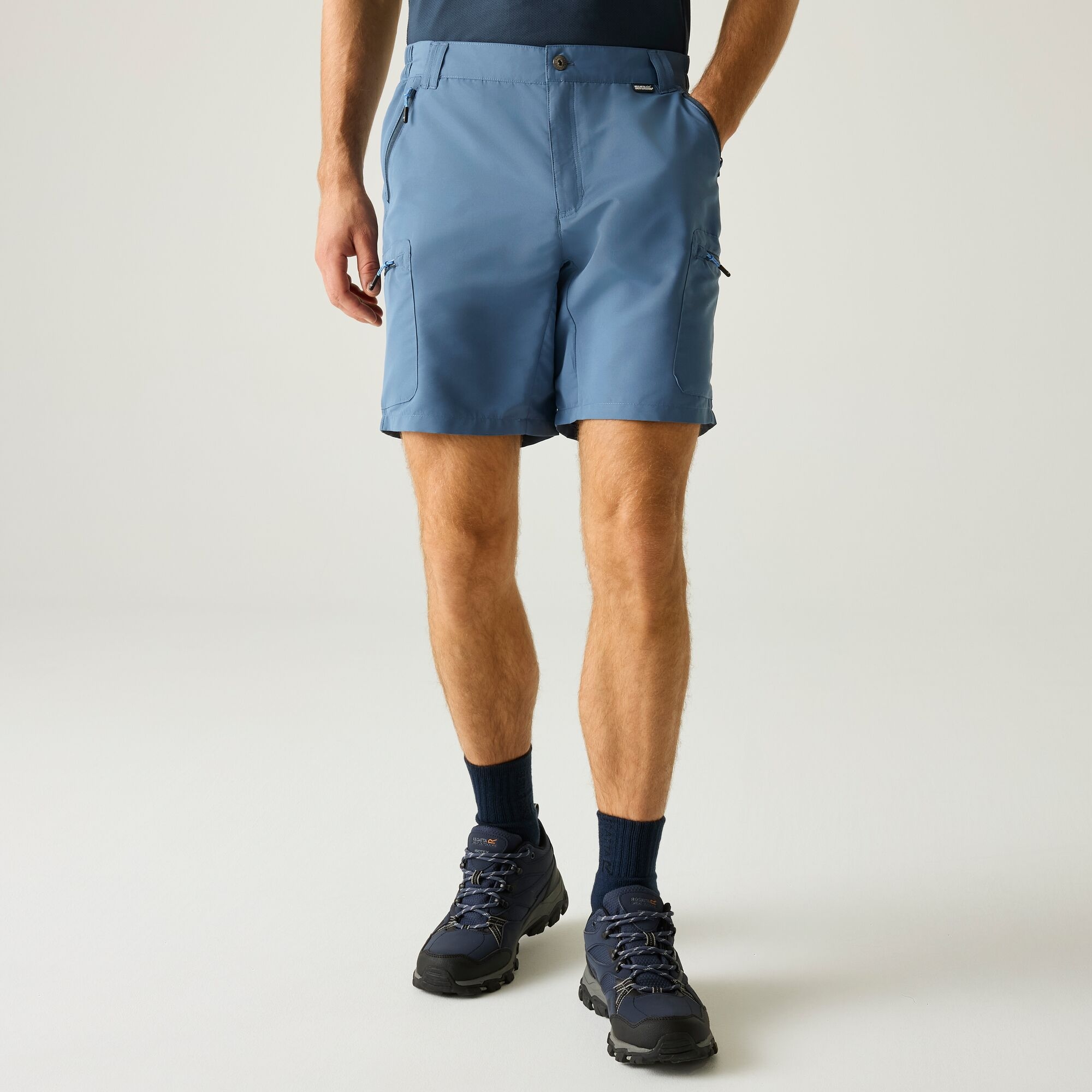 Regatta   Spodenki męskie trekkingowe Leesville III Niebieski