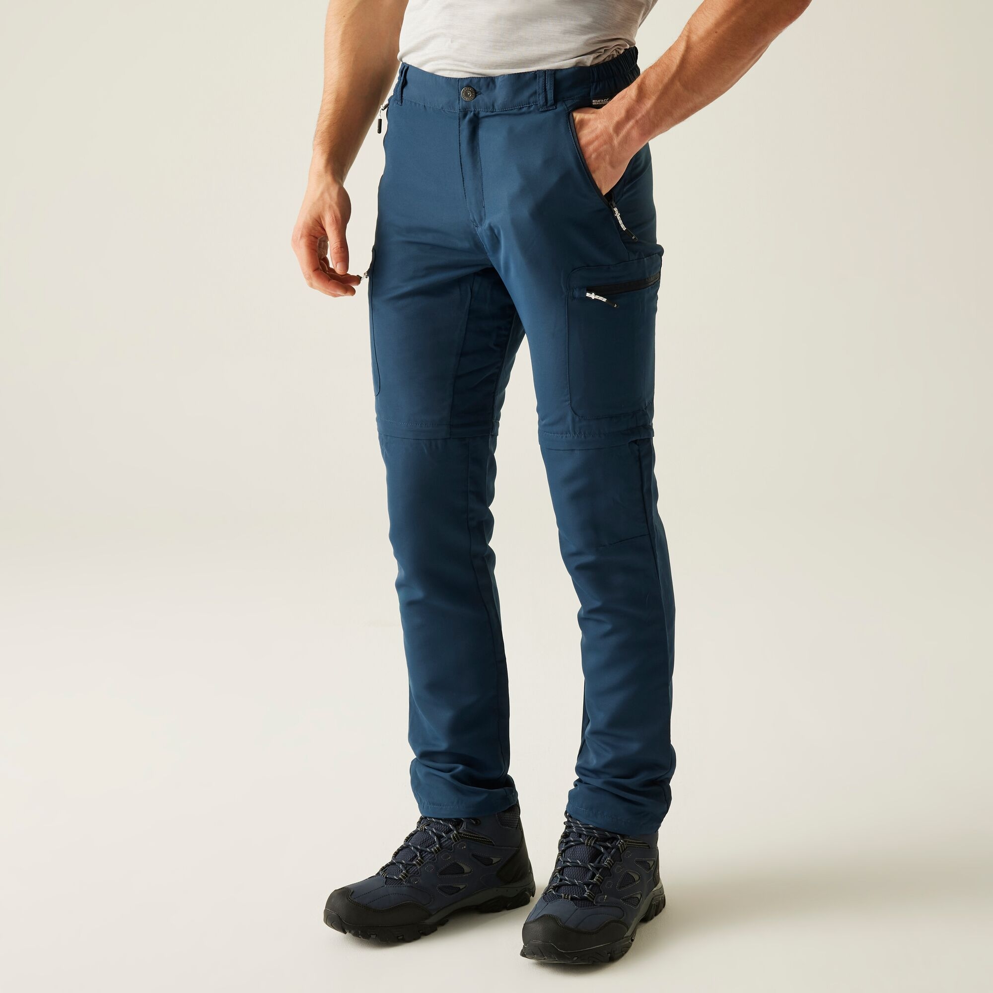 Regatta Męskie spodnie z odpinanymi nogawkami Leesville III Zip Off Multikolor