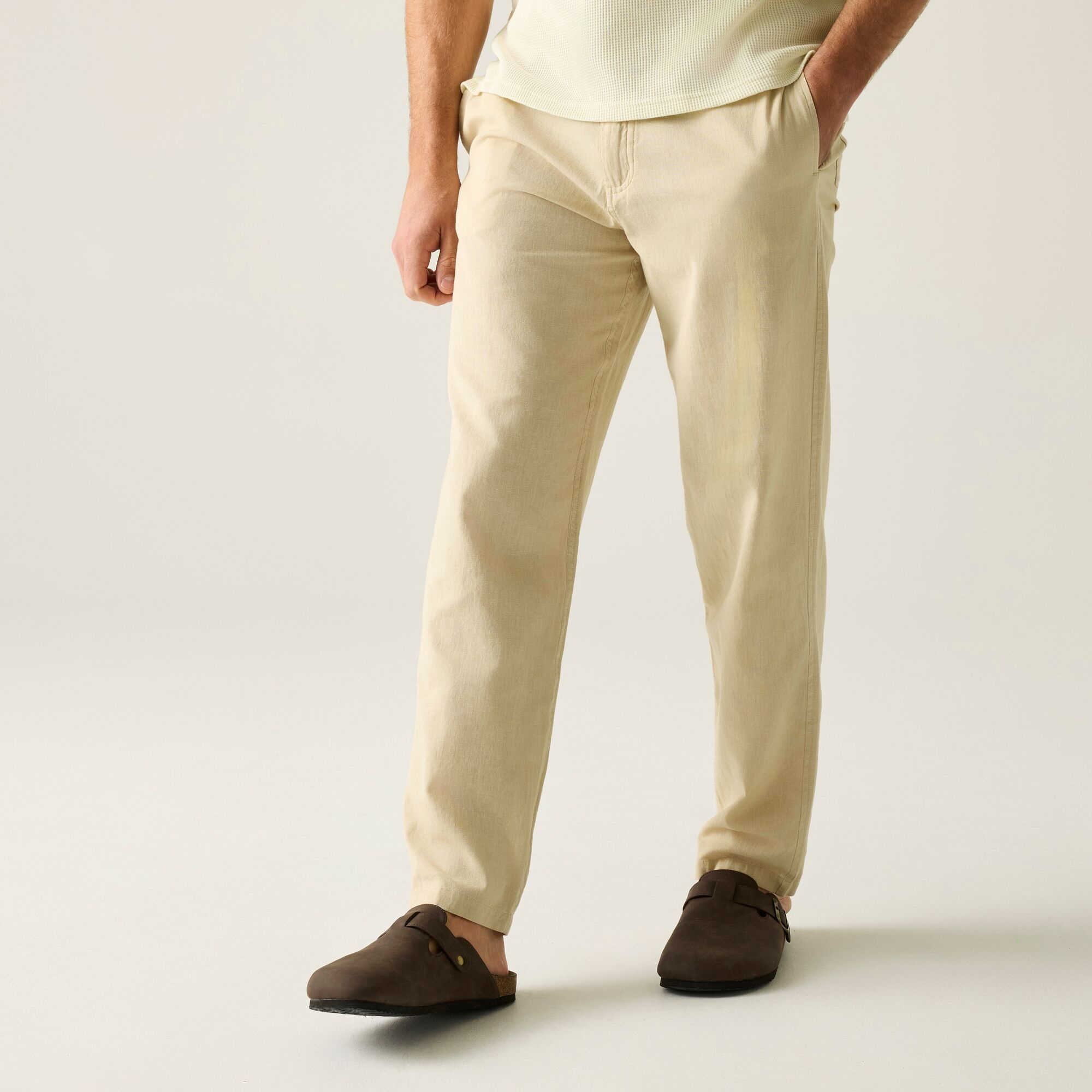 Regatta Spodnie męskie casual Hadlin Biały