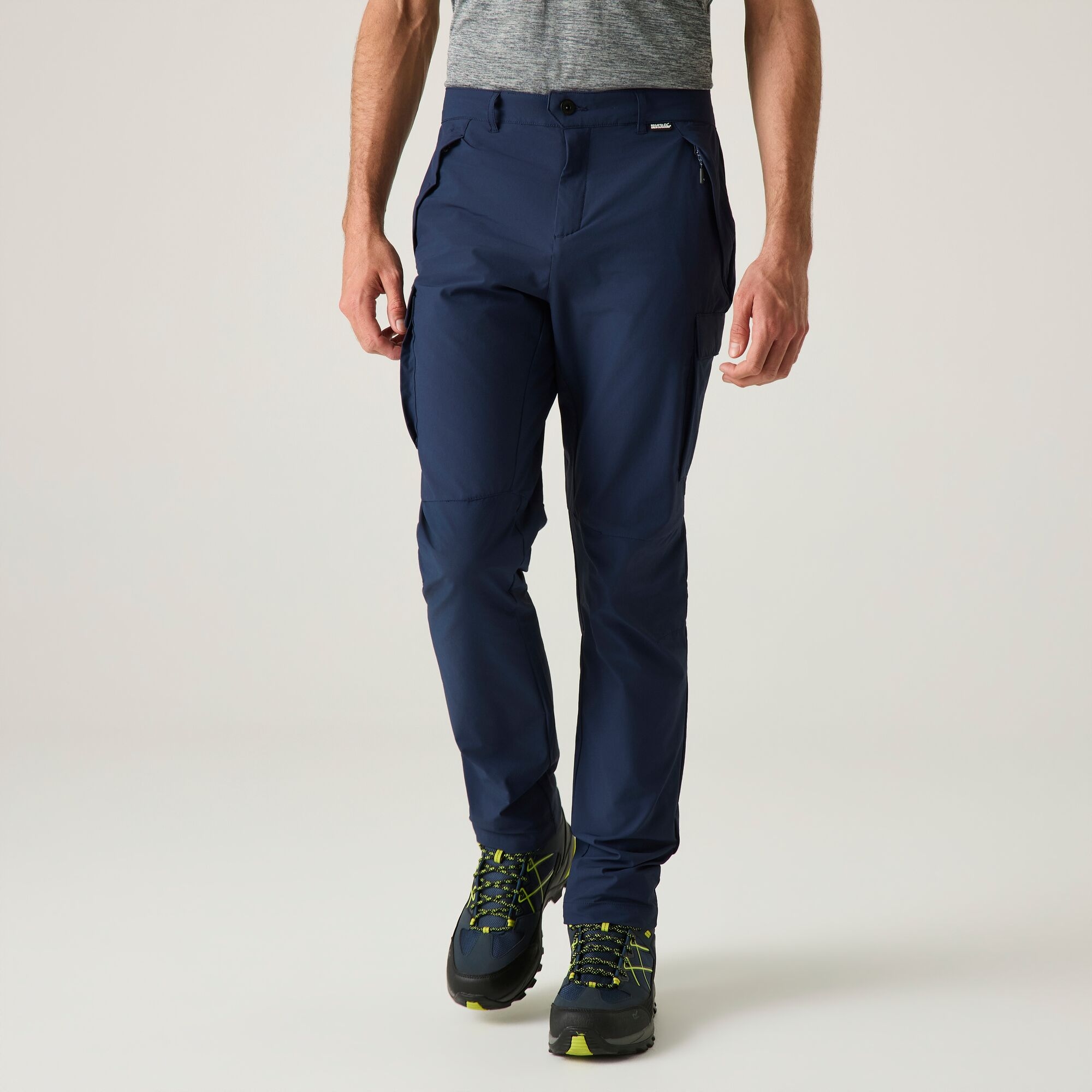 Regatta   Spodnie męskie cargo Questra Niebieski