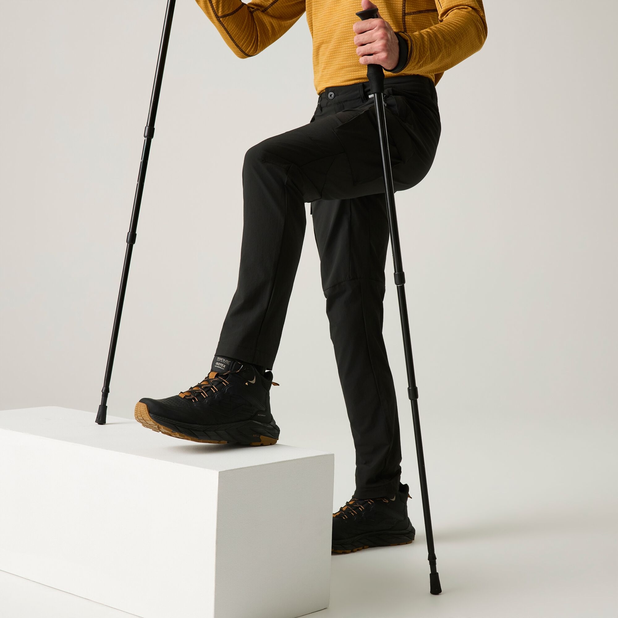 Regatta   Spodnie męskie cargo Questra Czarny