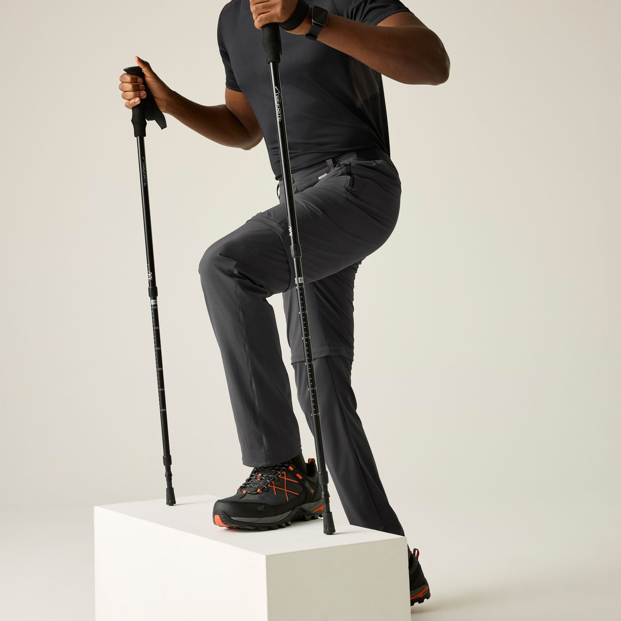 Regatta   Spodnie męskie cargo Travel Light przeciw insektom Szary