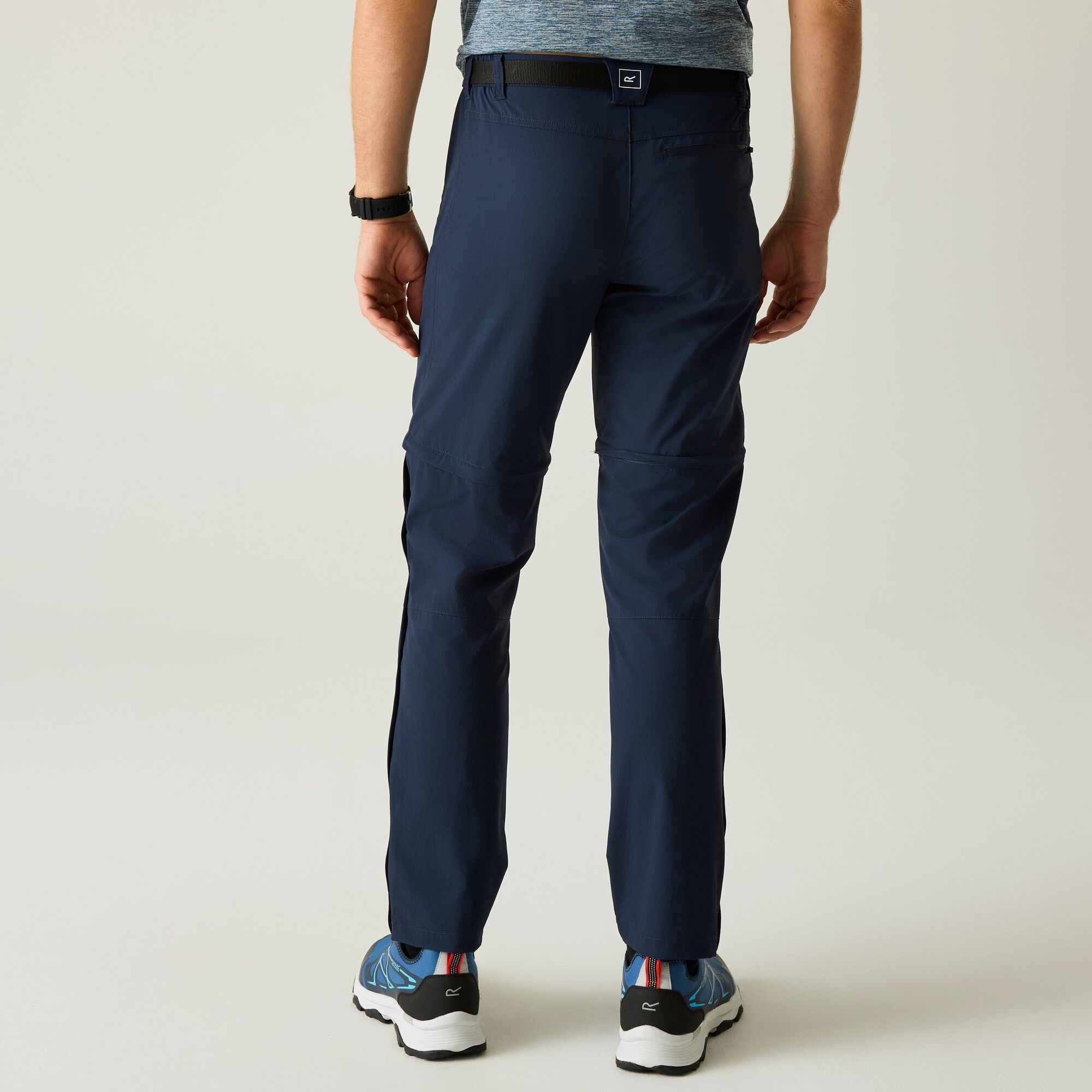 Regatta Spodnie męskie trekkingowe z odpinanymi nogawkami Xert Stretch Niebieski