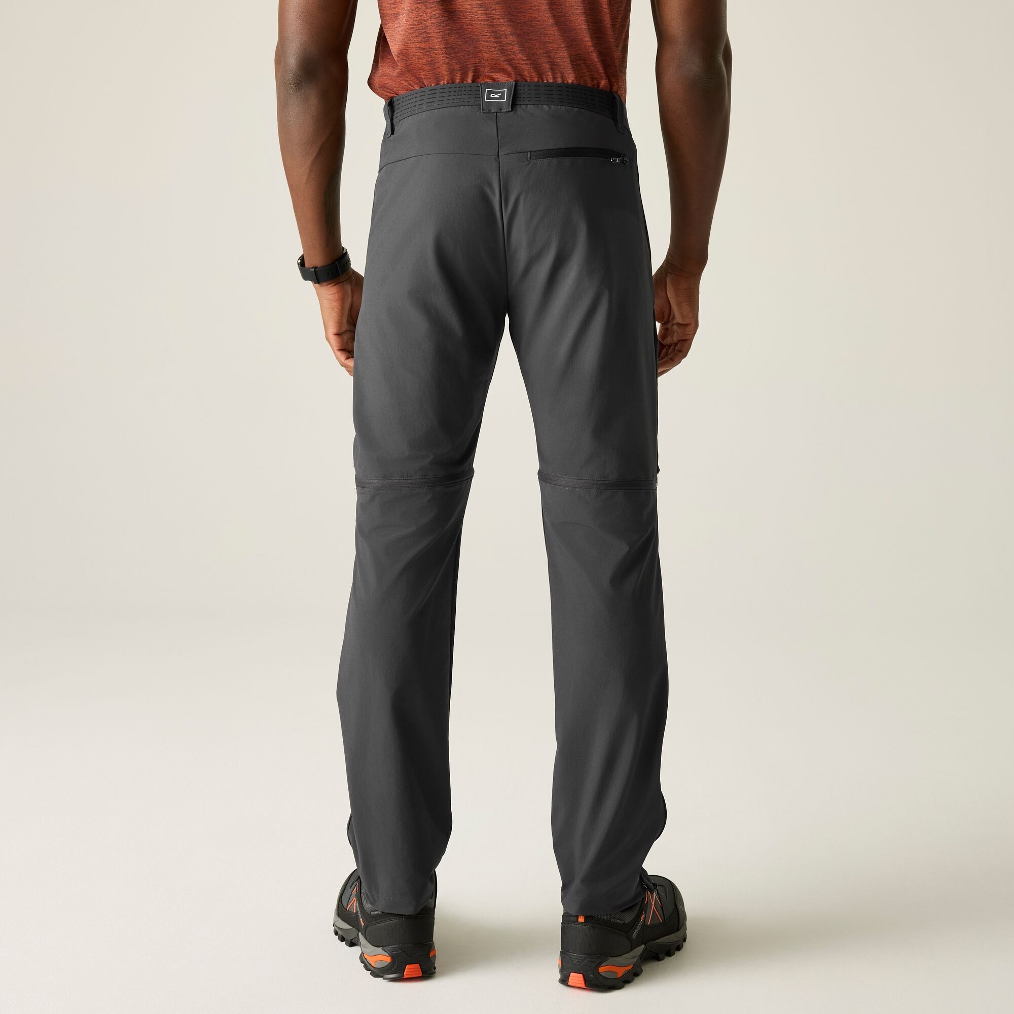 Regatta   Spodnie męskie trekkingowe z odpinanymi nogawkami Mountain Z/O Szary