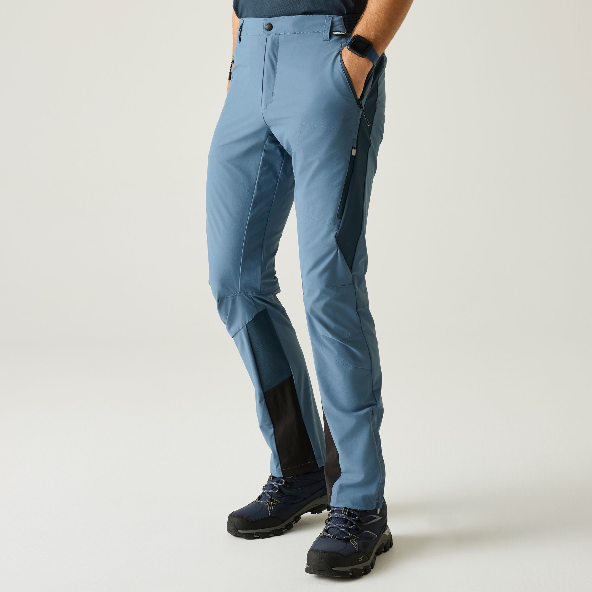 Regatta Spodnie męskie trekkingowe Mountain Niebieski