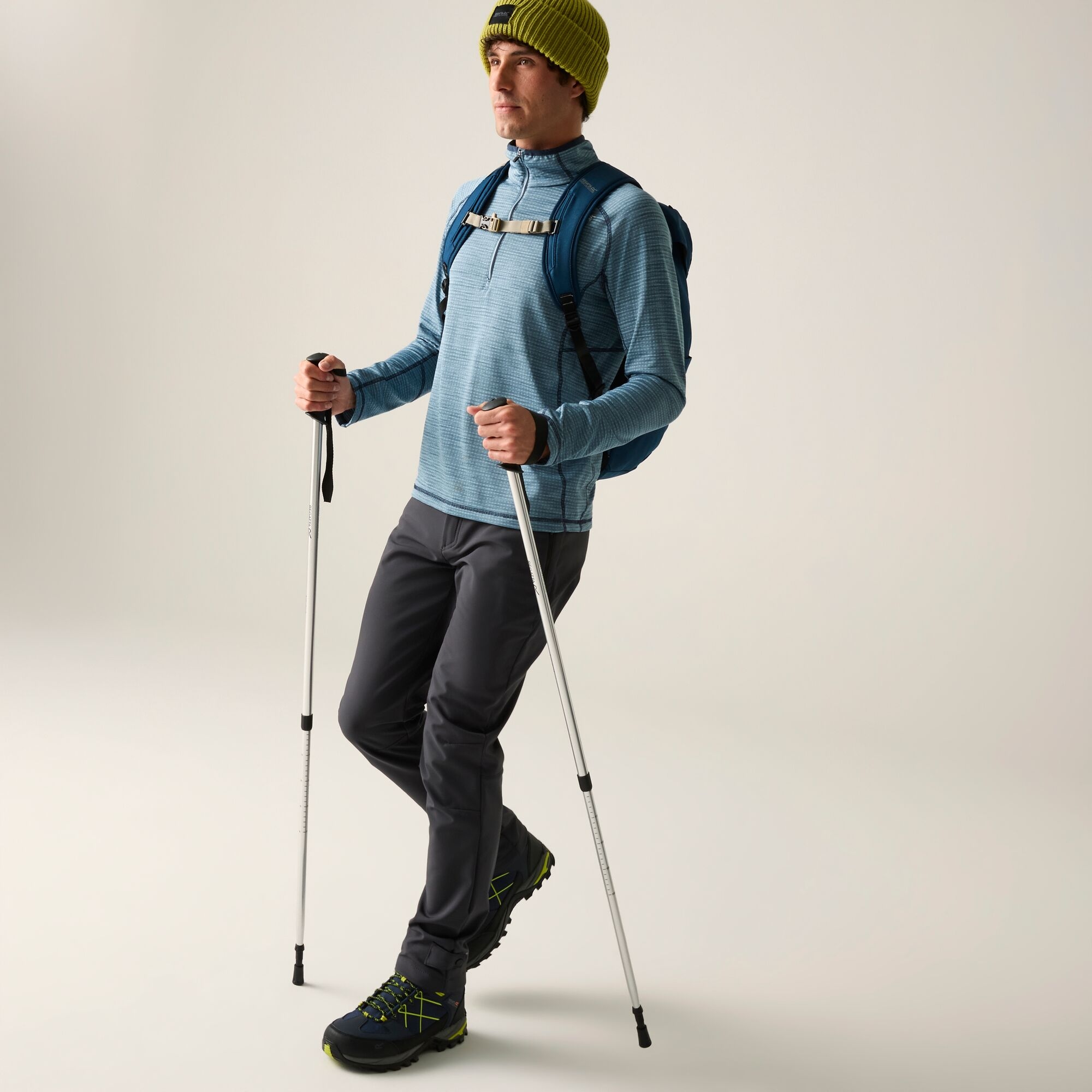 Regatta   Spodnie trekkingowe męskie Geo Softshell Szary