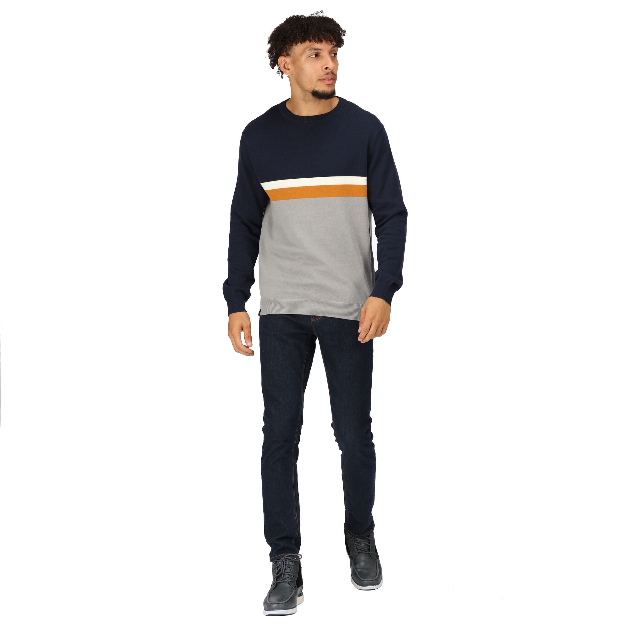 Regatta Regatta Sweter męski z dzianiny Kaelen Niebieski