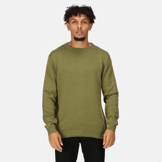 Męski sweter z dzianiny Kaelen Zielony