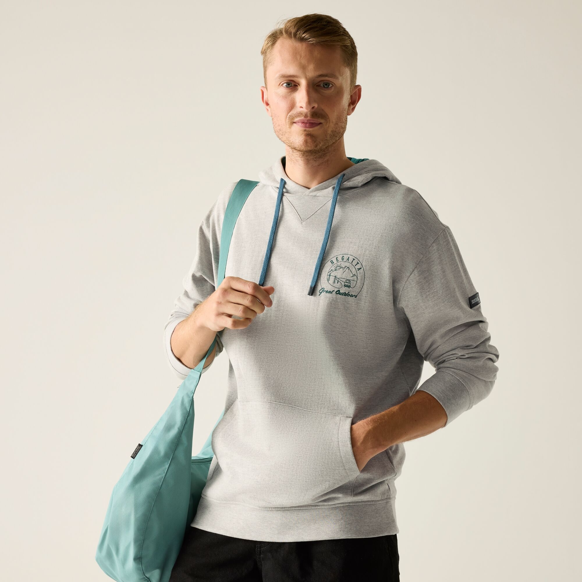 Regatta Bluza męska z kapturem Cline Szary