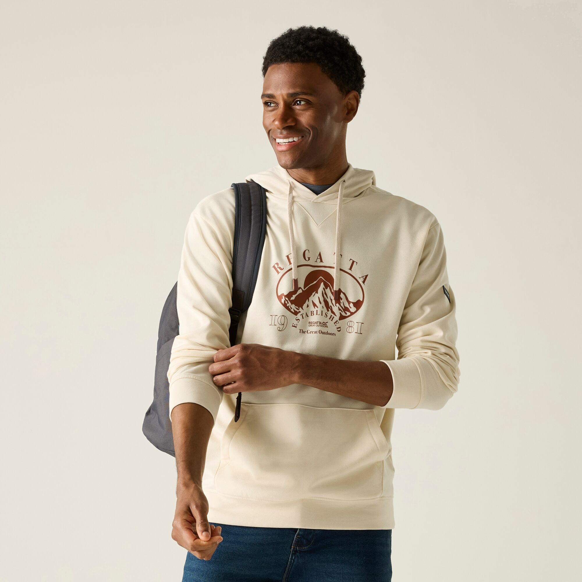 Regatta   Bluza męska z kapturem Cline Beżowe