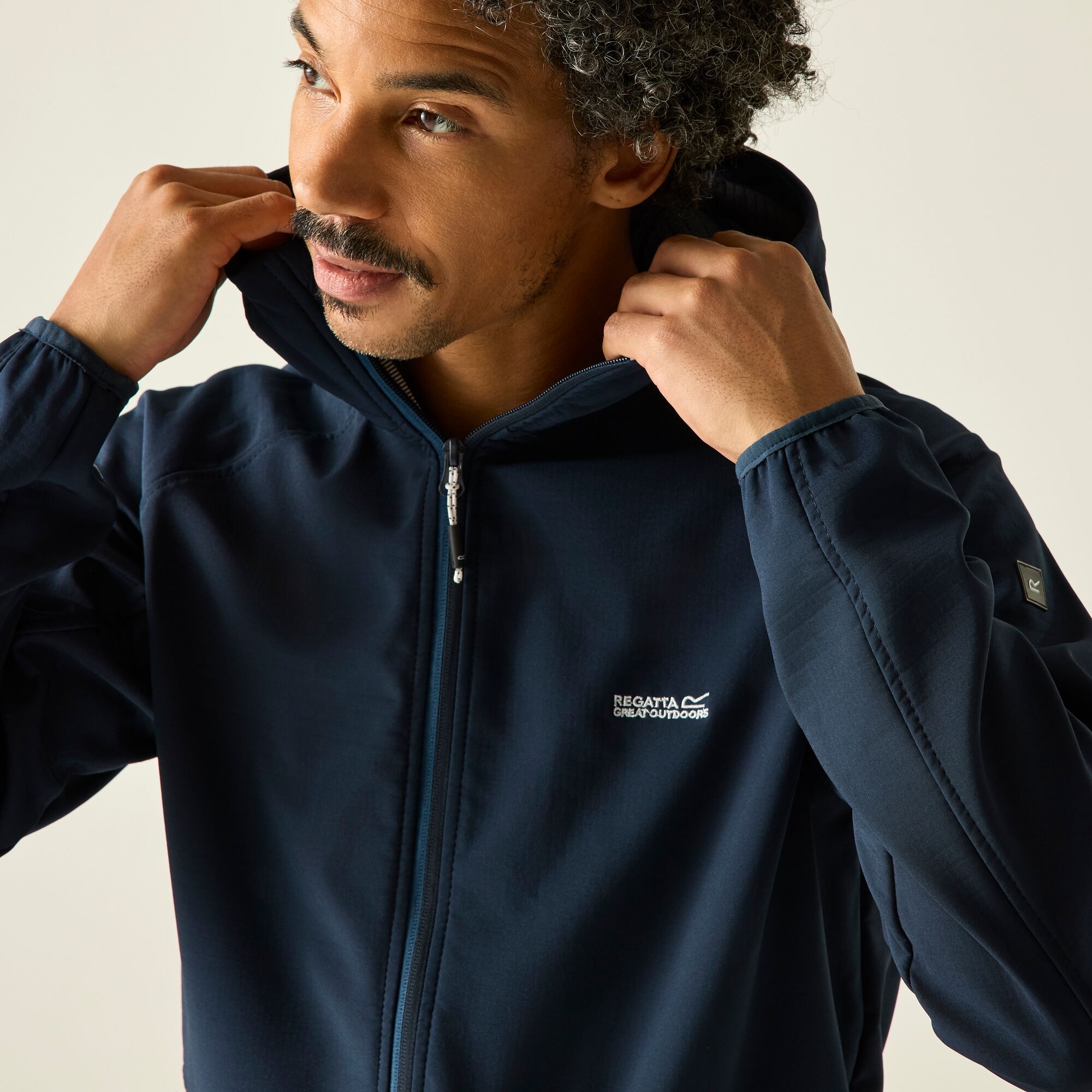 Regatta   Kurtka męska softshell przeciwdeszczowy Arec III Niebieski