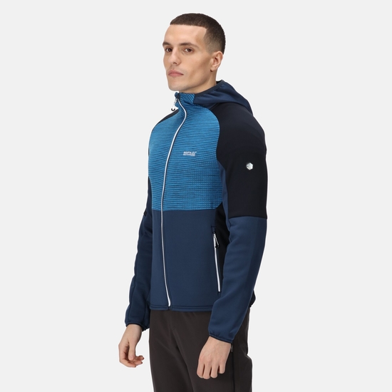 Men's Attare Softshell Hooded Jacket Admiral Blue Skydiver
