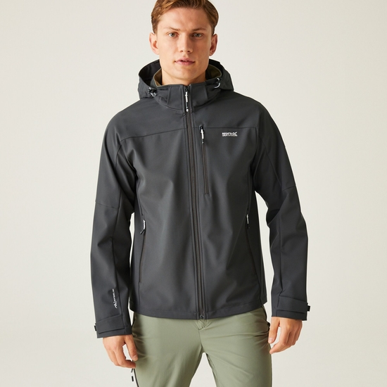 Arana Homme Veste imperméable softshell Gris