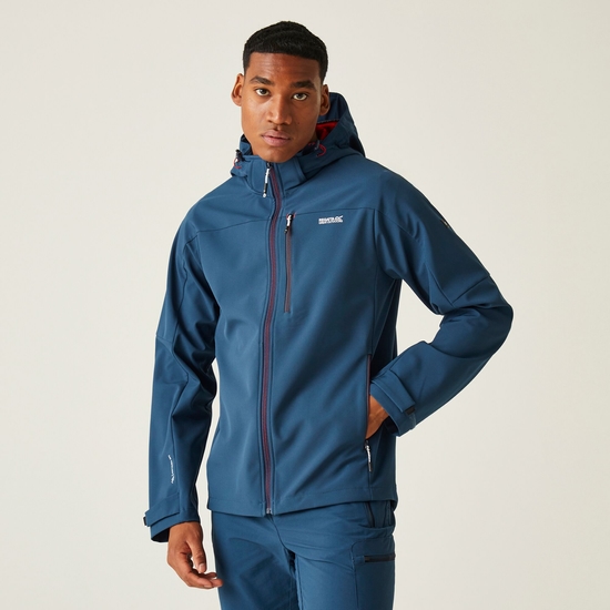 Arana Homme Veste imperméable softshell Bleu