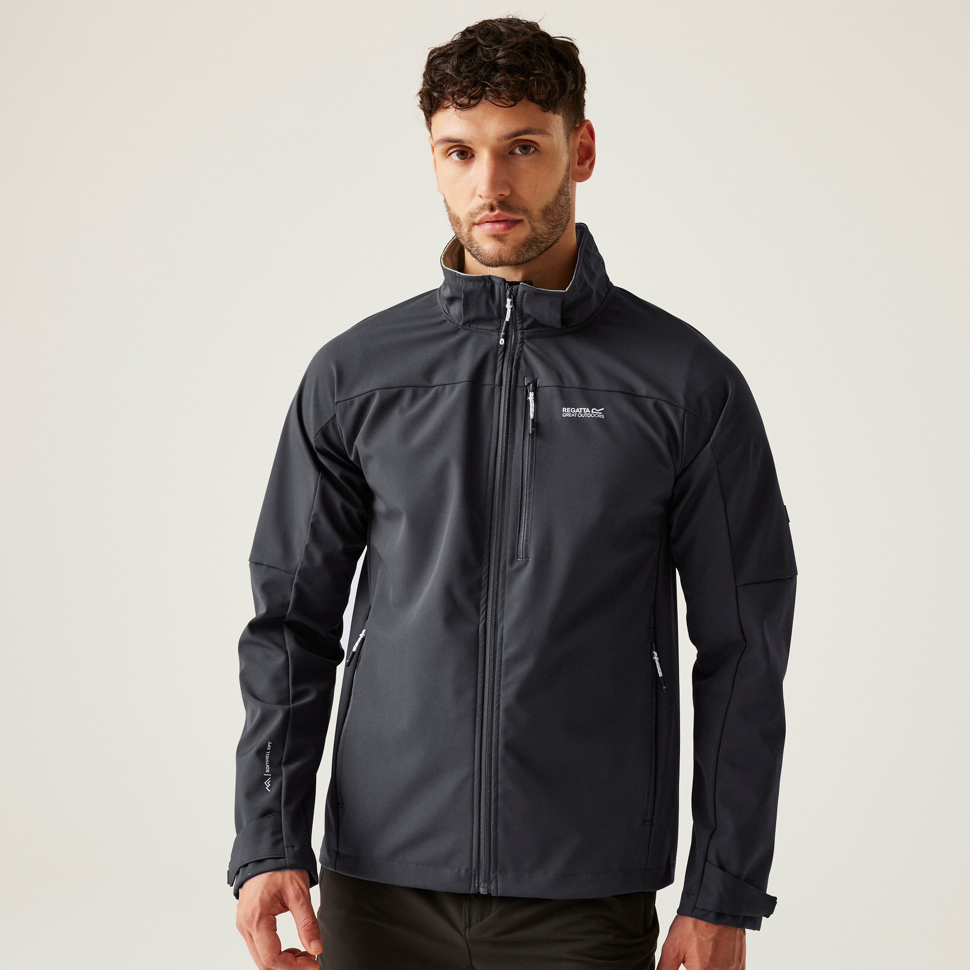 Regatta Męski Softshell Przeciwdeszczowy Arana Lodowy Błękit, Rozmiar: 4Xl