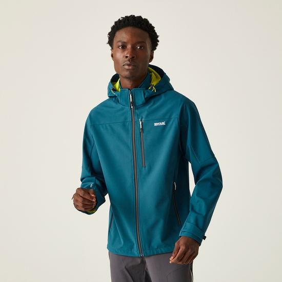 Men's Arana Softshell Jacket Moroccan Blue Citron Lime