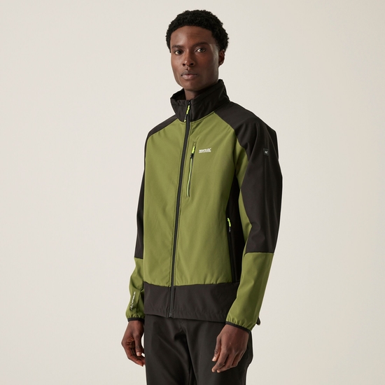 Men's Moutdale Softshell Jacket Nephrite Green Black