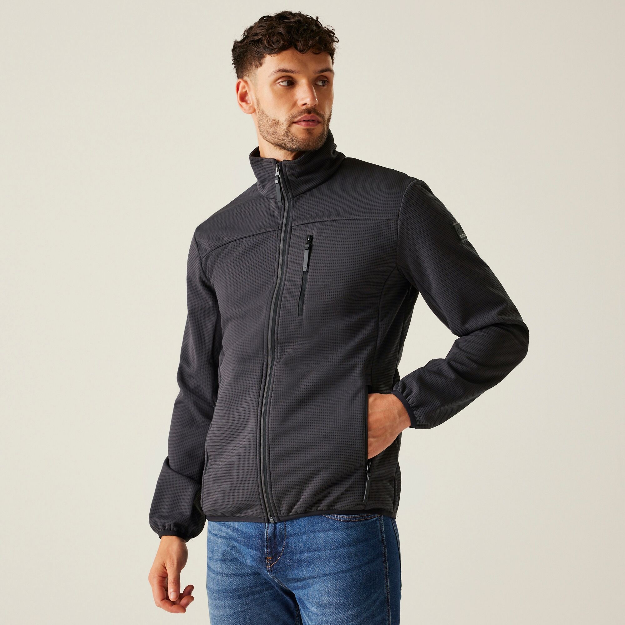 Regatta   Kurtka softshell męska Romain Szary