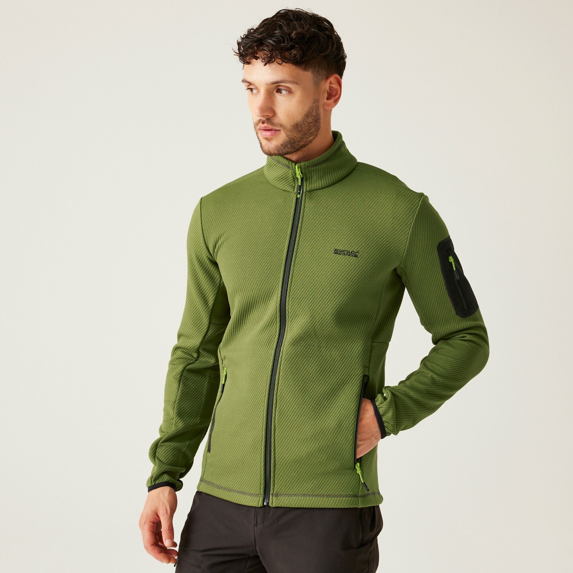 Regatta   Kurtka softshell męska Aldean Zielony