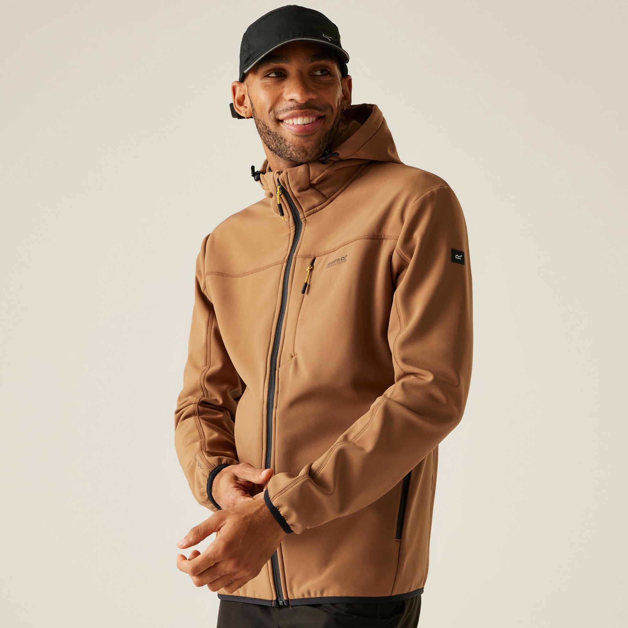 Regatta Kurtka męska softshell przeciwdeszczowy Ossek Brązowy